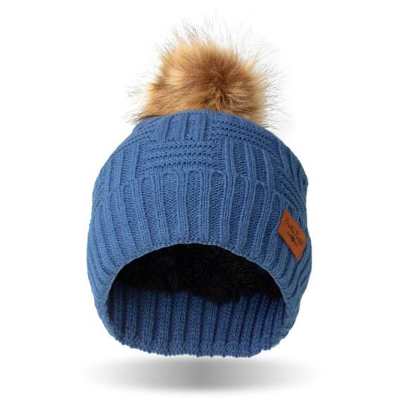 BRITT'S KNITS NEW Hat and Mitten Set Dusty Blue Sweater Knit OSFM - Picture 2 of 6